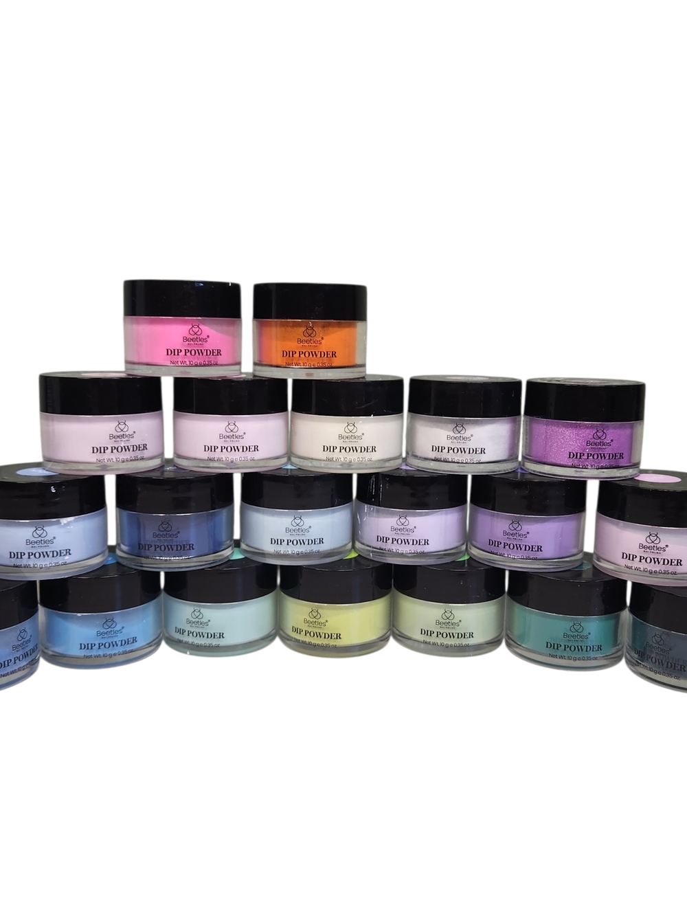 Lot of 20 Beetles Nail Dip Powder UNOPENED Blues, Purples, Pinks....